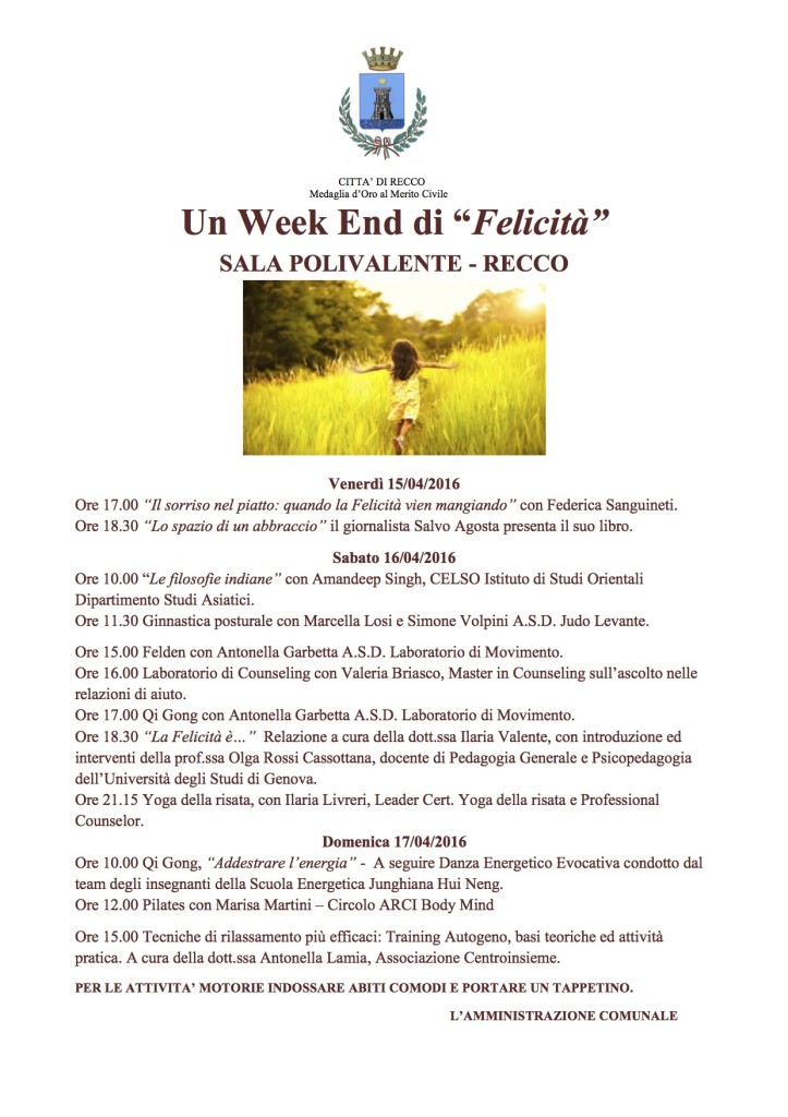 UN WEEK END DI FELICITA